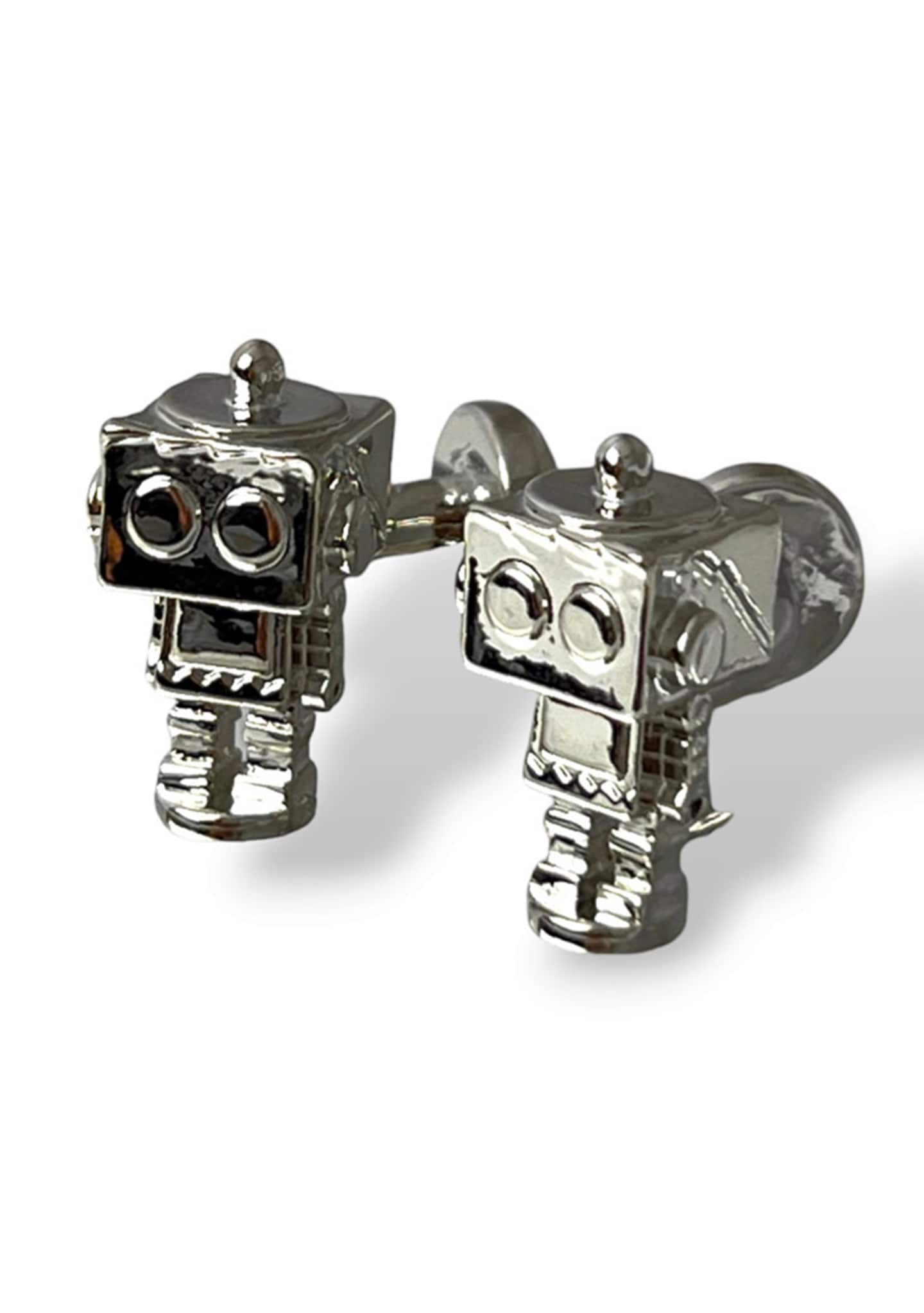 Robot-Cufflinks-Rhodium