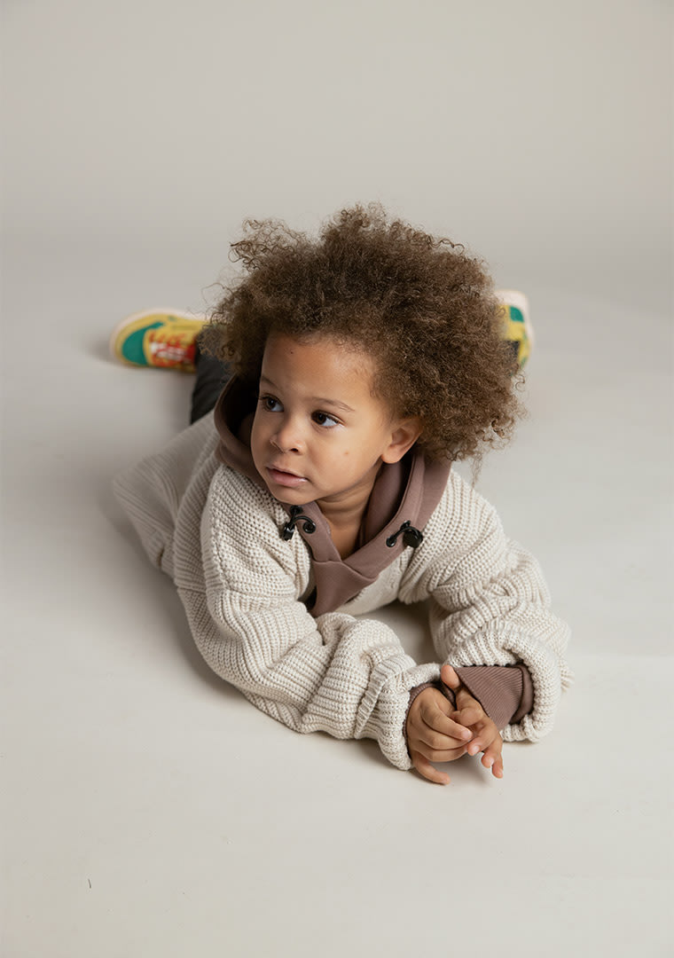 Malla-hoodie-organic-BR-+-Clan-knitted-cardigan-CB