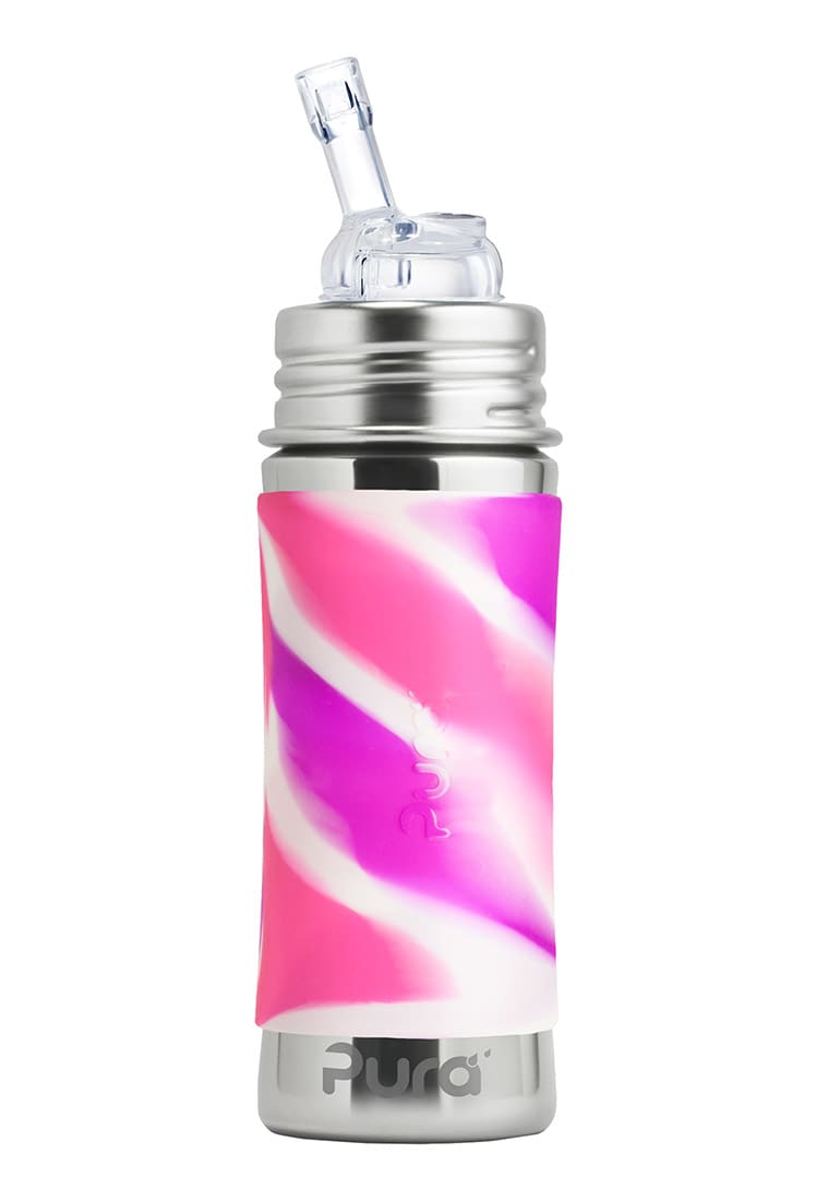 Pura-Kiki-11oz-MF-Straw-PinkSwirl