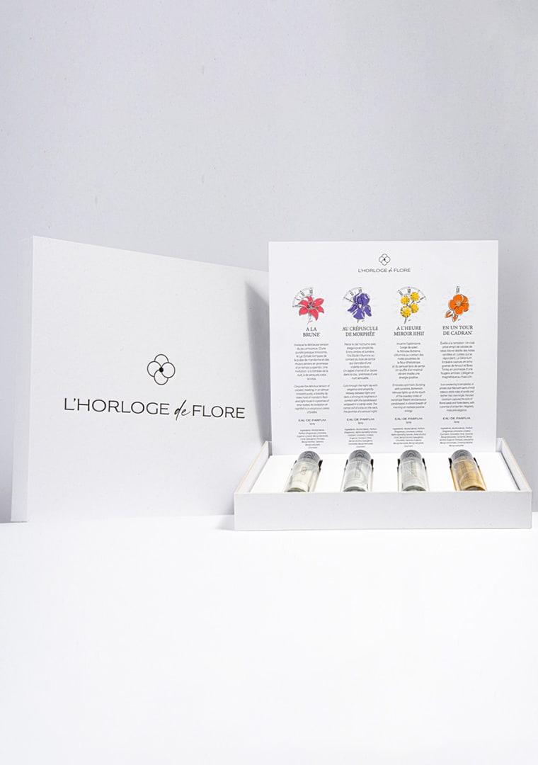 Collection-Signatures-creatives-l-horloge-de-flore-hfperfumes-grasse-4x10ml-vue1