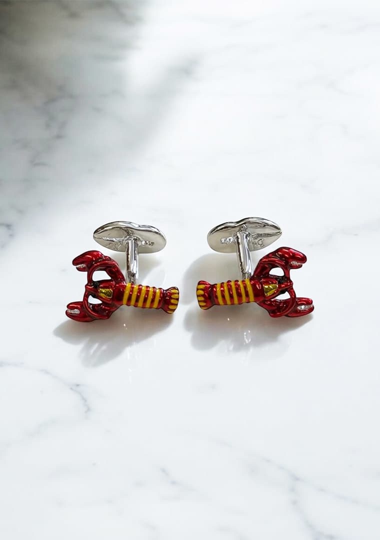 Lobster-Cufflinks_-Red---C698RD
