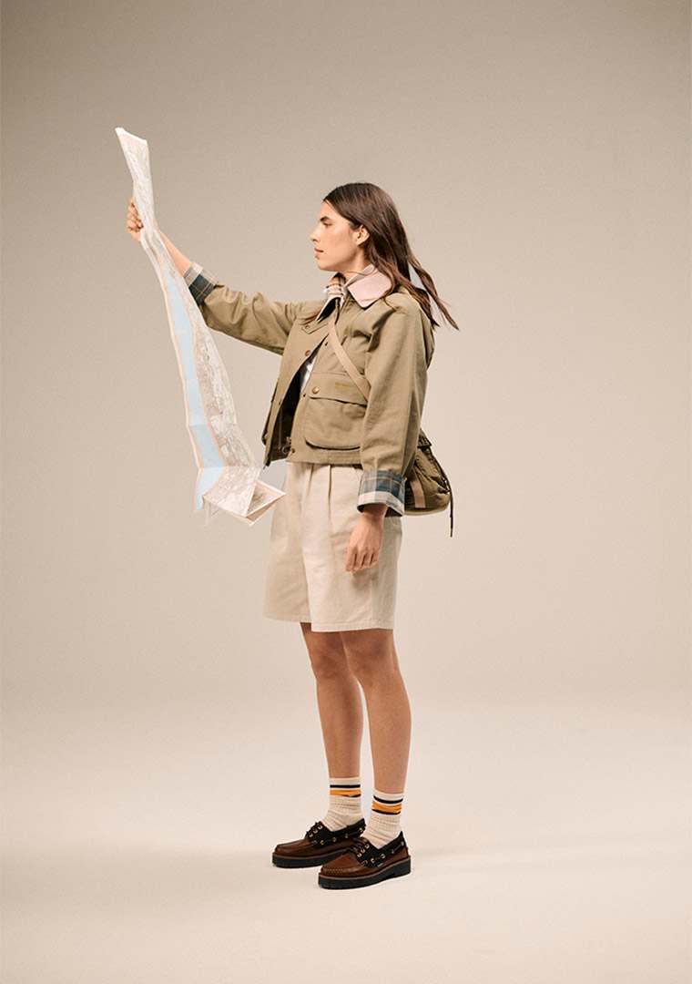 SS26-Womens-Icons---Barbour-Cropped-Beadnell-Casual-Jacket-LCA0377OL31_-Barbour-Daya-Shorts-LST0029BE32_-Barbour-Darras-Boat-Sho